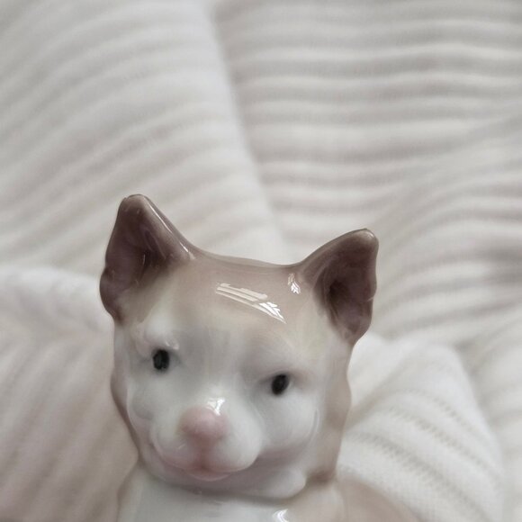 Lladro Miniature Cat Figurine 5308 Glazed Retired 2.25” Antonio Ramos Spain 1985 - Picture 6 of 9